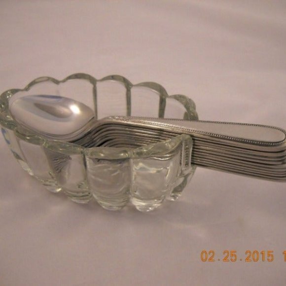 Princess House Glass Spoon Holder - Picture 1 of 5